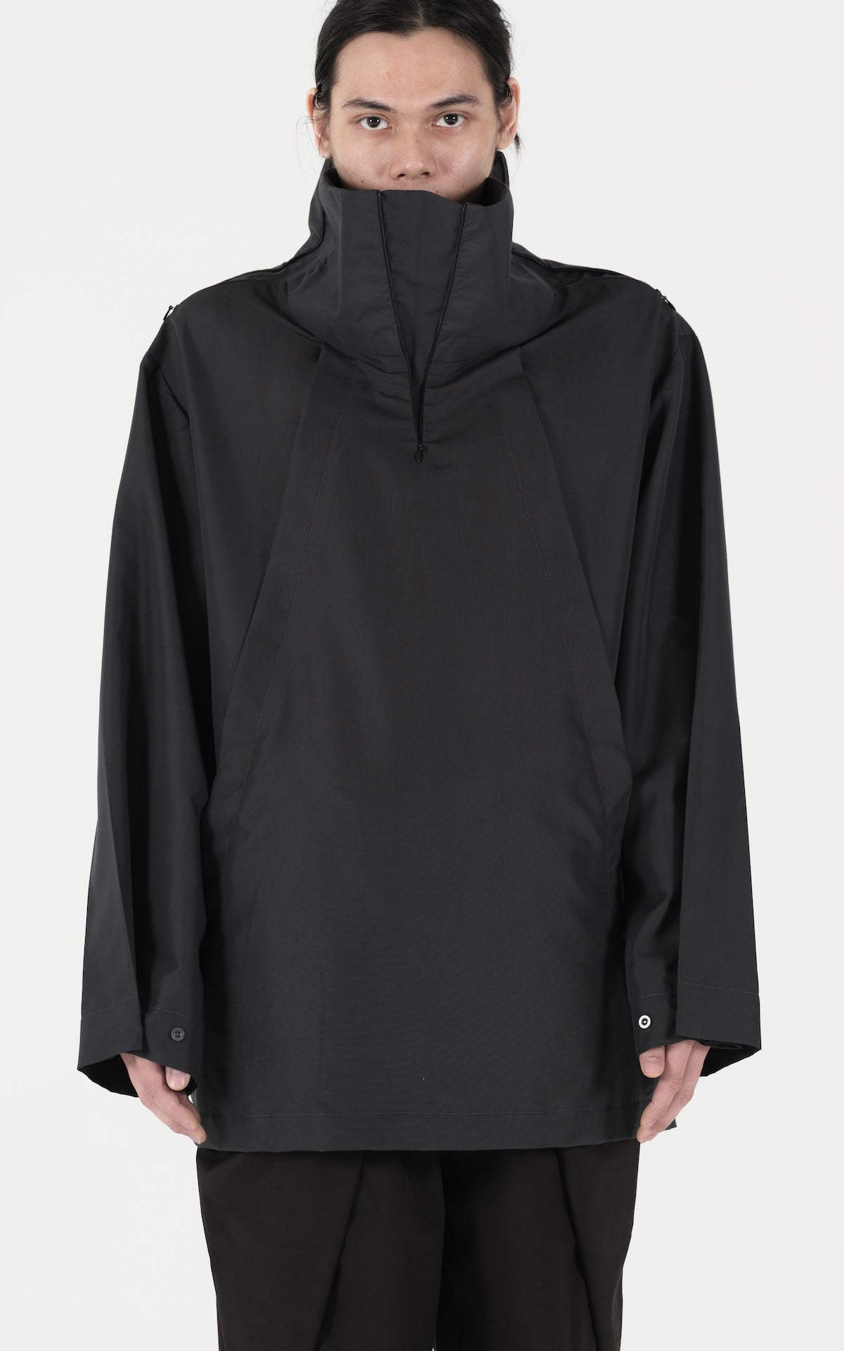 1. "HELMSLEY" Triple Zipper Highneck Shirt