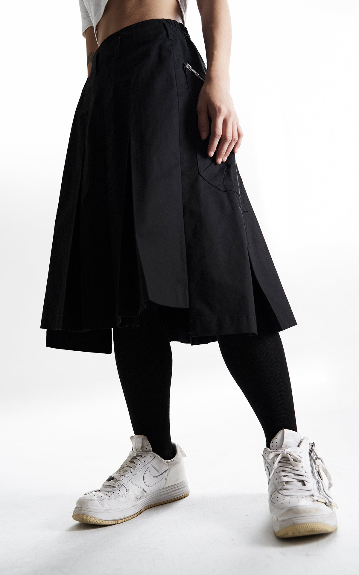 1. "MAKEWAVES" Cargo Skirt / TRJCT W