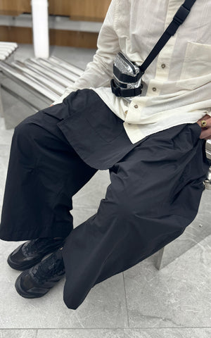 1. "YESCHEF" Cropped Wide Skirt Pants